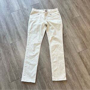 Women's Vintage Preppy Ralph Lauren White Denim Slim Fit Pants Size‎ 8